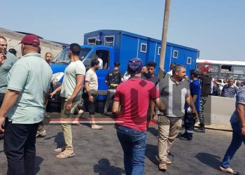 عاجل | إصابة 35 شخص في حادث انقلاب سيارة ترحيلات مساجين بـ دمياط