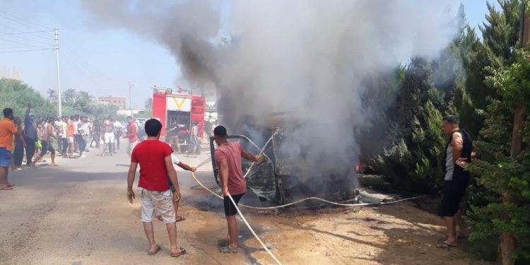 بدون إصابات.. السيطرة على حريق مخزن بحدائق الأهرام