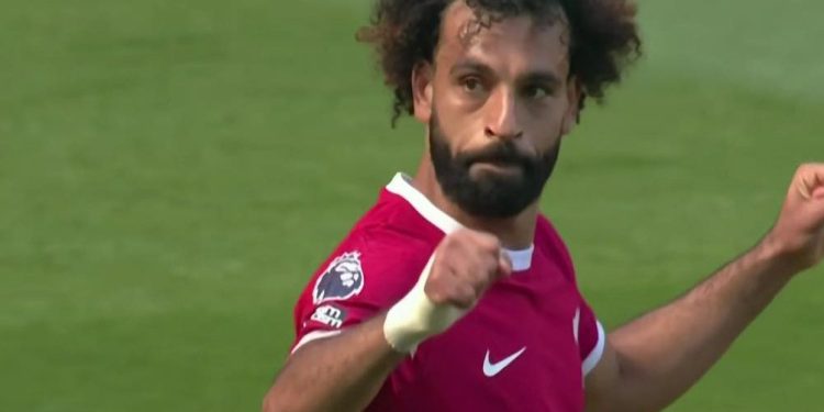 محمد صلاح يحرز الهدف الثالث لـ ليفربول أمام أستون فيلا 1