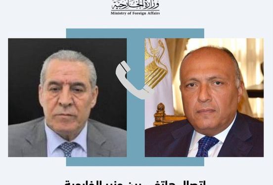 وزير الخارجية يتلقى اتصالاً هاتفياً من أمين سر اللجنة التنفيذية لمنظمة التحرير الفلسطينية