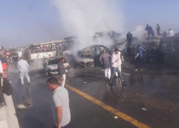 أسباب حادث طريق القاهرة الإسكندرية..«النار في كل مكان»