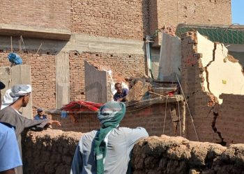 انهيار منزل في سوهاج -أوان مصر