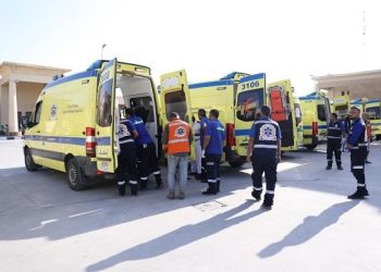 وصول 5 مصابين فلسطينيين لـ مستشفى العريش لتلقي العلاج