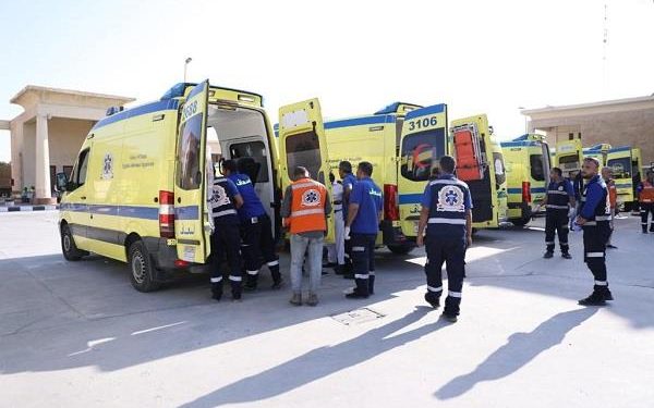 وصول 5 مصابين فلسطينيين لـ مستشفى العريش لتلقي العلاج