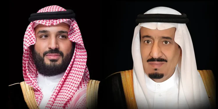 الملك السعودي وولي عهده