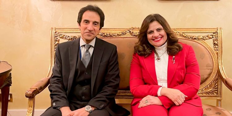 السفيرة سها الجندي وسفير مصر في روما بسام راضي