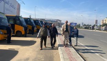 رئيس جهاز مدينة القاهرة الجديدة يتفقد منظومة النقل الداخلى بالمدينة