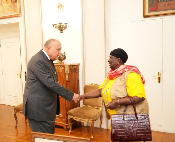 وزير الخارجية يستقبل رئيسة البعثة المشتركة للاتحاد الإفريقي والكوميسا لـ متابعة الانتخابات الرئاسية لعام 2024 2