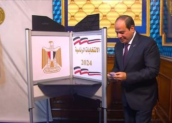 السيسي يدلي بصوته في انتخابات رئاسة الجمهورية
