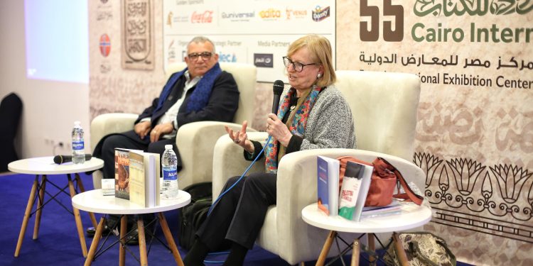 كارمن رويث فى لقاء فكري بعنوان "إسبانيا والثقافة العربية" بـ معرض الكتاب 1