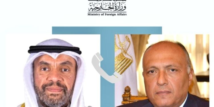 وزير الخارجية يبحث مع نظيره الكويتي على مواصلة العمل المشترك بين اللبدين 1