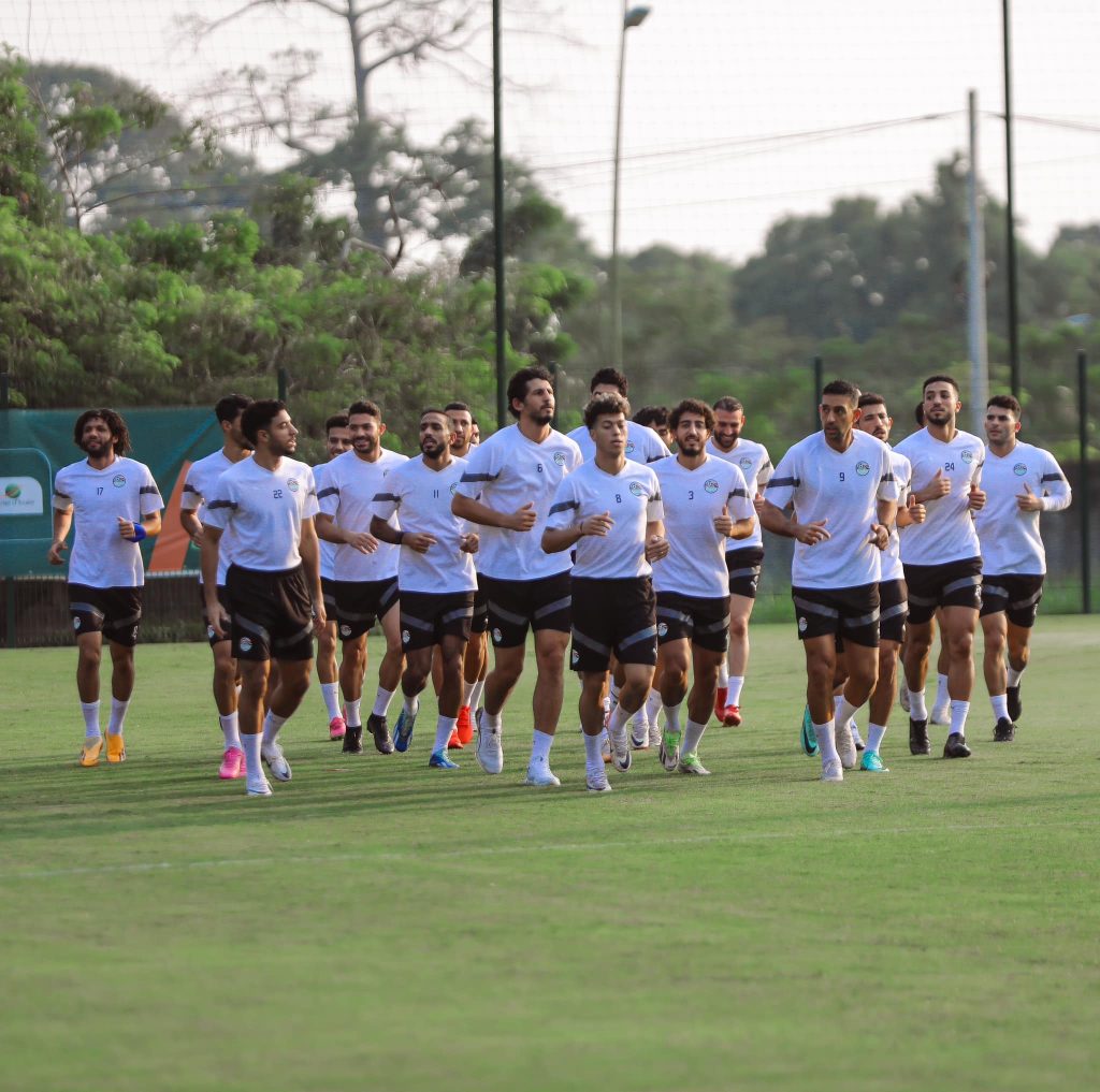 بالصور.. منتخب مصر يستأنف تدريباته استعدادا لدور الـ16 بأمم أفريقيا 8