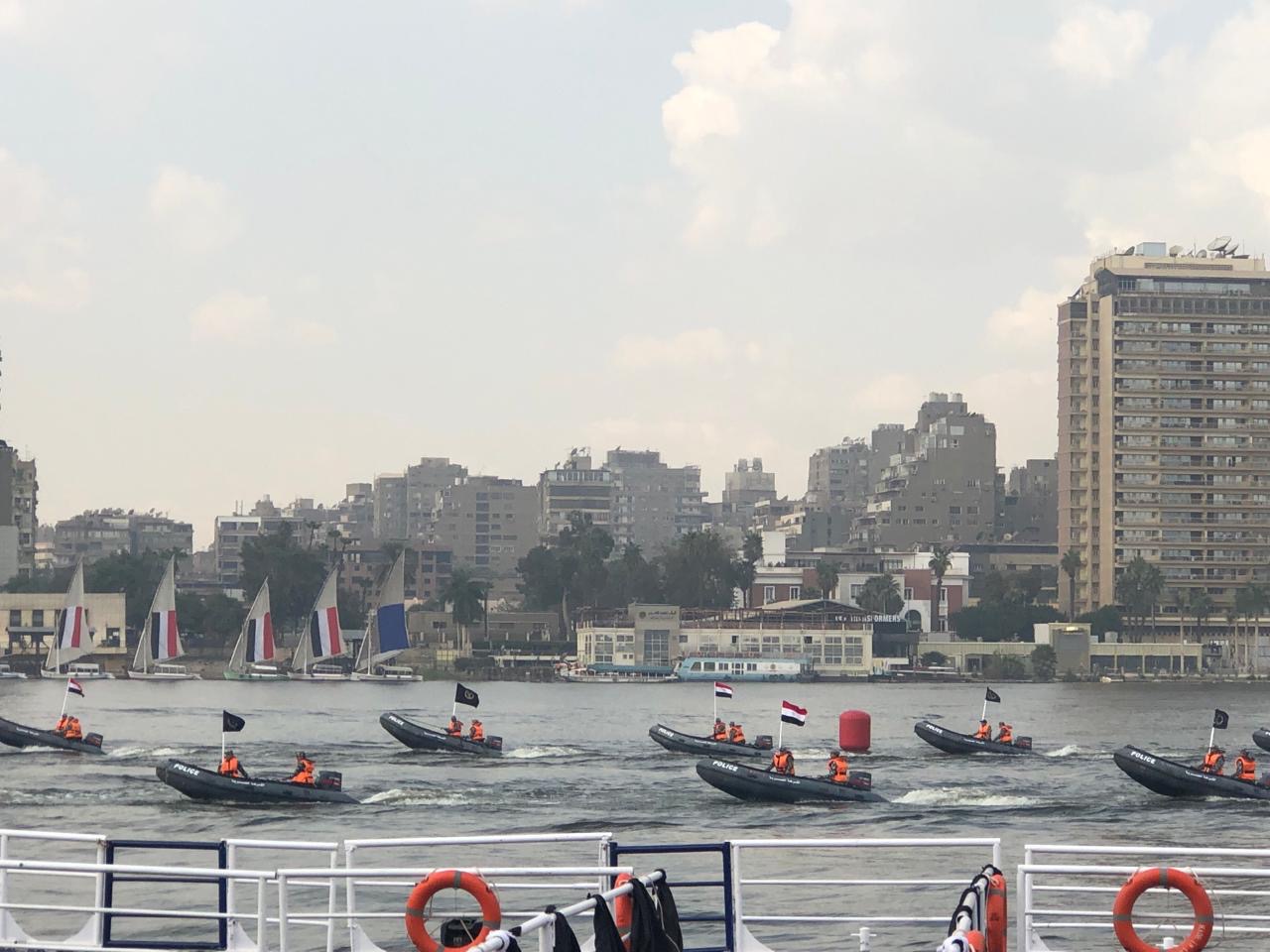 شرطة البيئة والمسطحات تنظم عروضا مائية بنهر النيل احتفالا بعيد الشرطة الـ72 3