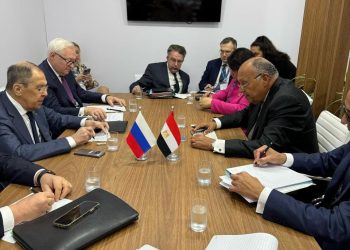 وزير الخارجية يلتقي نظيره الروسي على هامش اجتماع "العشرين" بالبرازيل 4