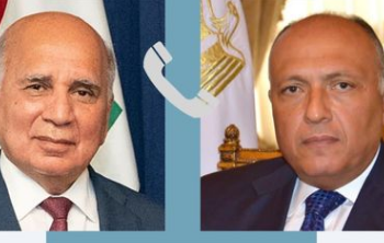 سامح شكري يتلقى اتصالاً هاتفياً من وزير خارجية العراق