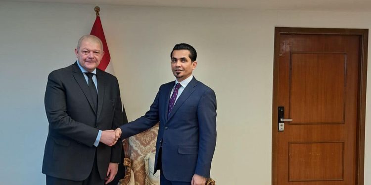 السفير المصري مع وزير النقل العراقي