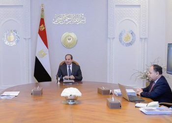 الرئيس السيسي يستعرض مشروع موازنة العام المالي القادم مع وزير المالية ونائبه