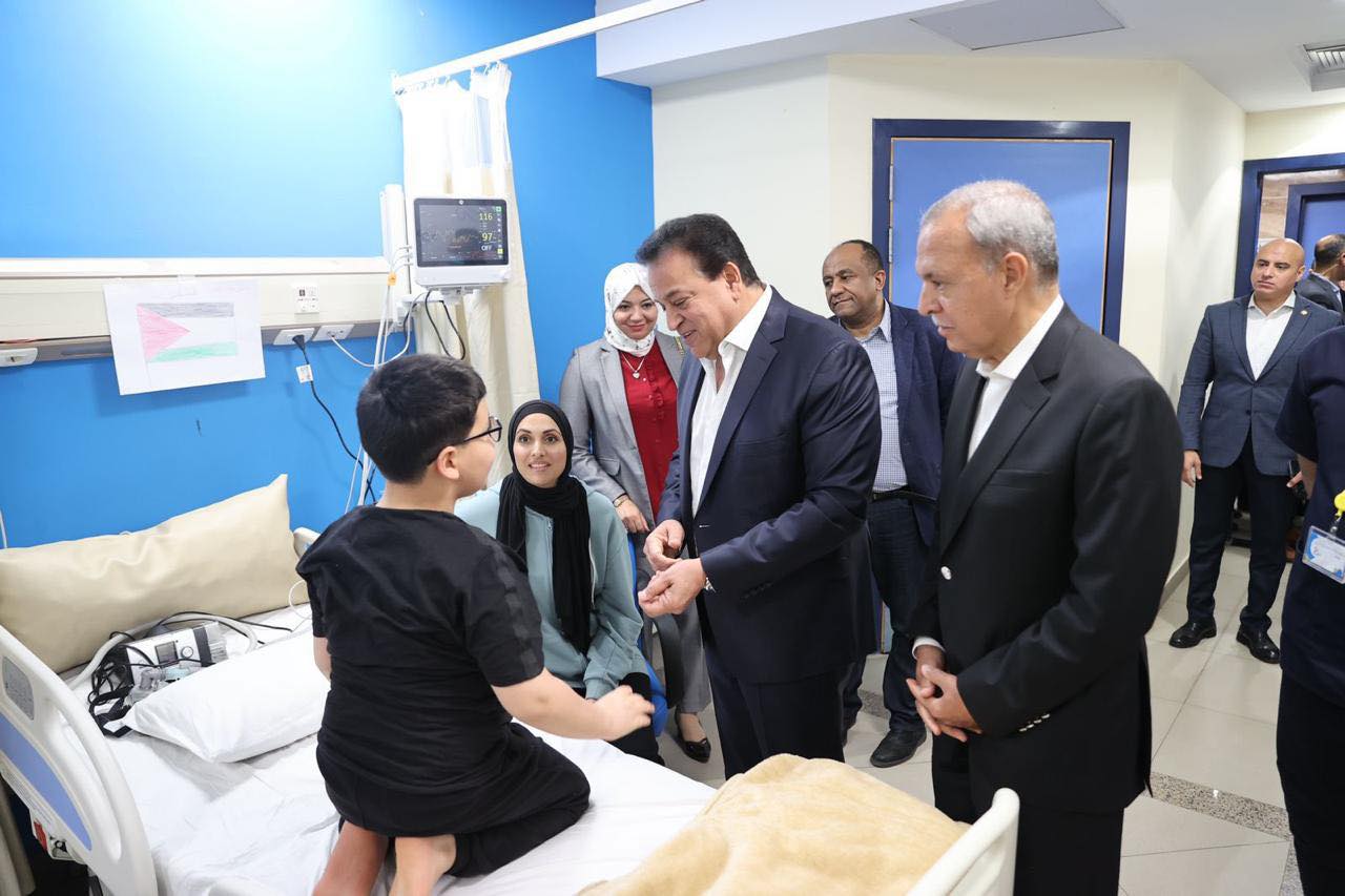 وزير الصحة يفتتح مركز للأطفال بالقليوبية يهدف لعلاج 1000 طفل فلسطيني 2