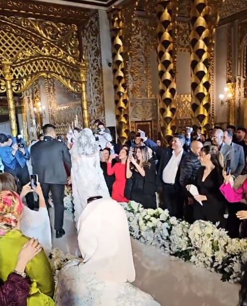 بالصور.. اللقطات الأولى من حفل زفاف عبد الرحمن نجل محمد فؤاد 2