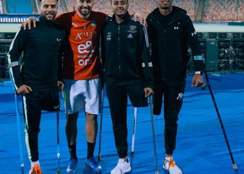 منتخب مصر يستقبل لاعبي الساق الواحد