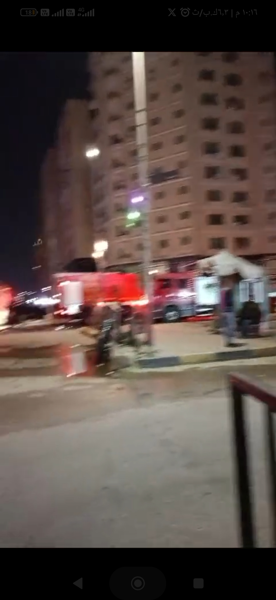الحماية المدنية.. السيطرة على حريق عمارة شيخ الكبابجي بمدينة نصر  1