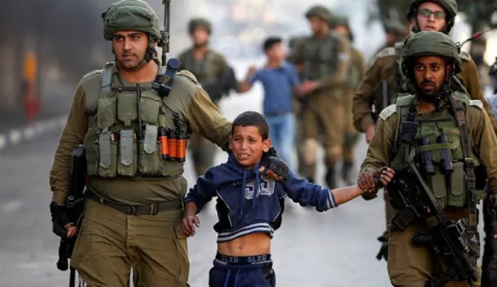 إعتقال الأطفال الفلسطينين