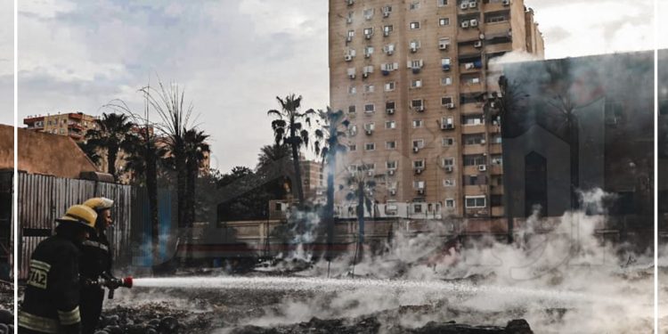 إصابة 14 شخصًا في حريق استوديو الأهرام بالعمرانية