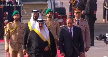 انعقاد مباحثات قمة ثنائية بعد قليل بين الرئيس السيسي والعاهل البحريني 1