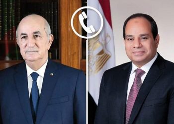 الرئيس السيسي والرئيس الجزائري يتبادلان التهنئة بحلول عيد الفطر المبارك