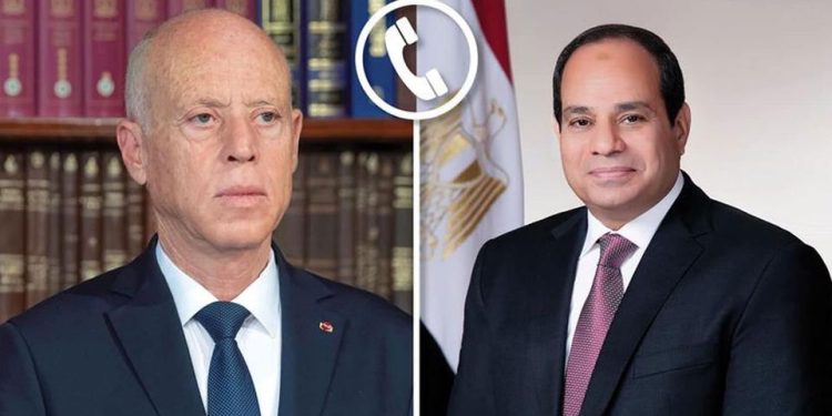 الرئيس السيسي ونظيره التونسي يتبادلان التهنئة بعيد الفطر المبارك