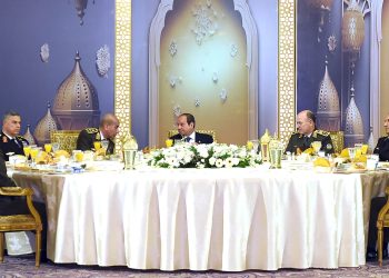 الرئيس السيسي يحضر حفل سحور القوات المسلحة والاحتفال بتوليه فترة رئاسية جديدة 7