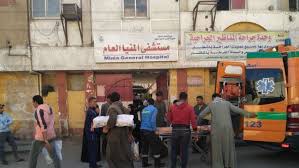 مصدر يكشف لـ «أوان مصر» تطورات الحالة الصحية لمصابين حادث إنفجار اسطوانة غاز بالمنيا 1