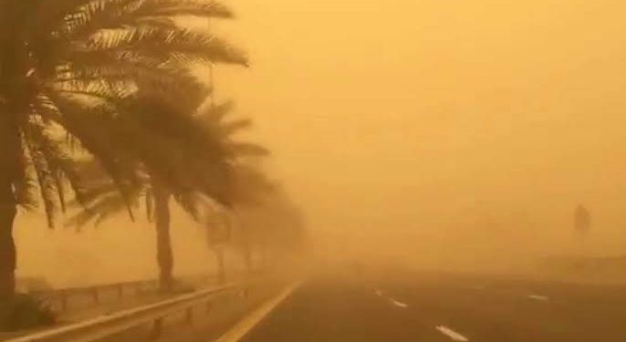 الأرصاد تحذر سكان الإسكندرية وهذه المناطق من العاصفة الترابية القادمة من ليبيا 1