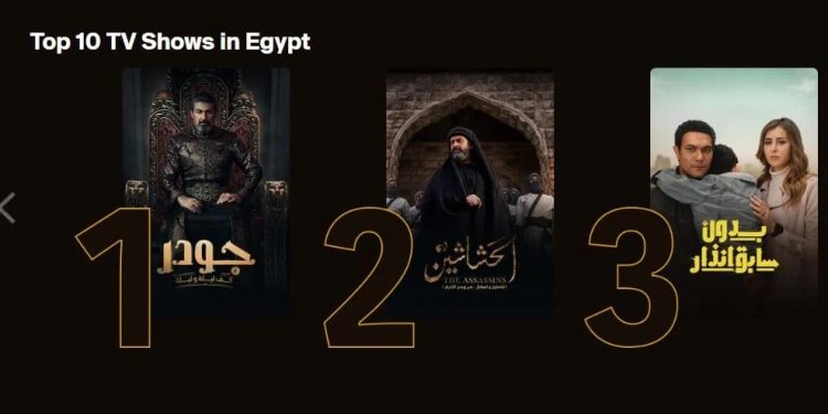أبرزهم الحشاشين.. 3 مسلسلات مصرية الأكثر مشاهدة على منصة watch it 1