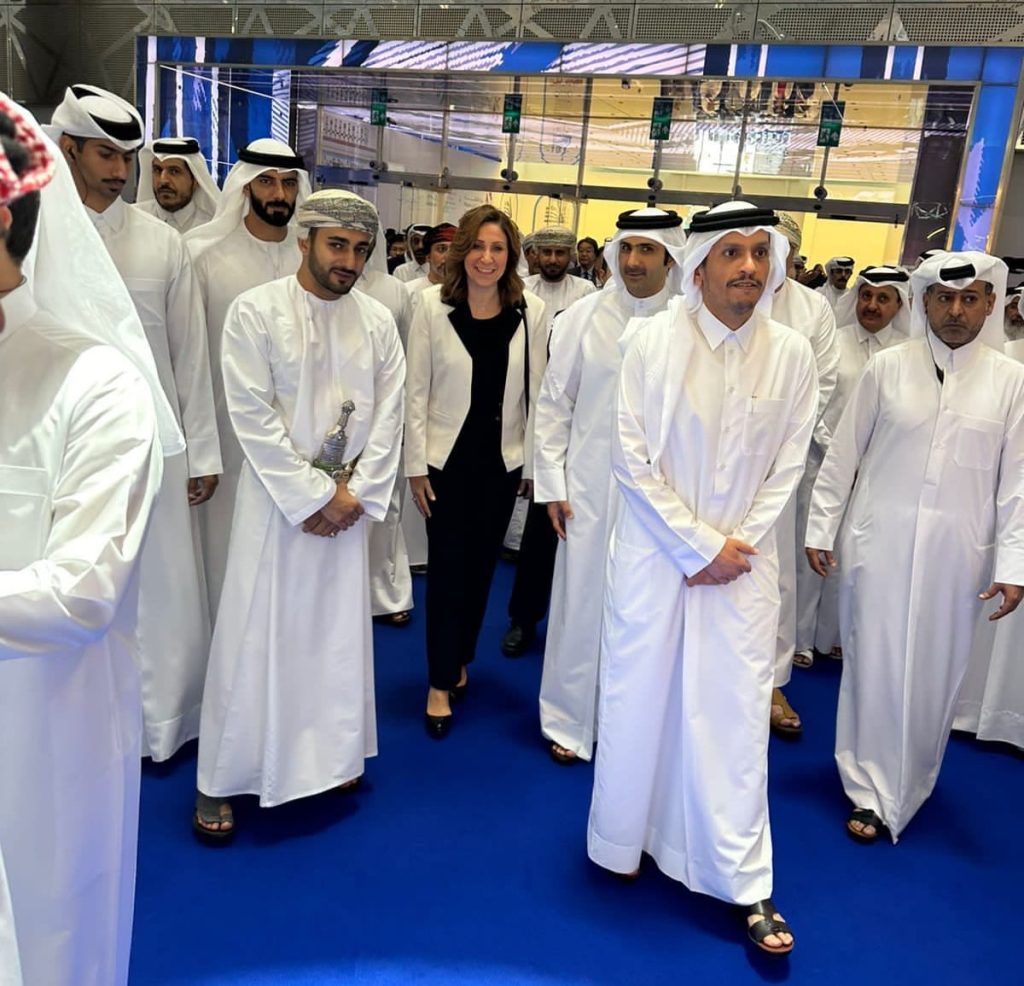 نيفين الكيلاني تشهد انطلاق فعاليات الدورة 33 لمعرض الدوحة الدولي للكتاب 4