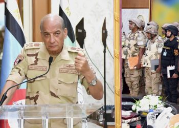 وزير الدفاع يشهد المرحلة الرئيسية لمشروع مراكز القيادة بتنفيذ من إحدى الجبهات الرئيسية بالقوات المسلحة 2