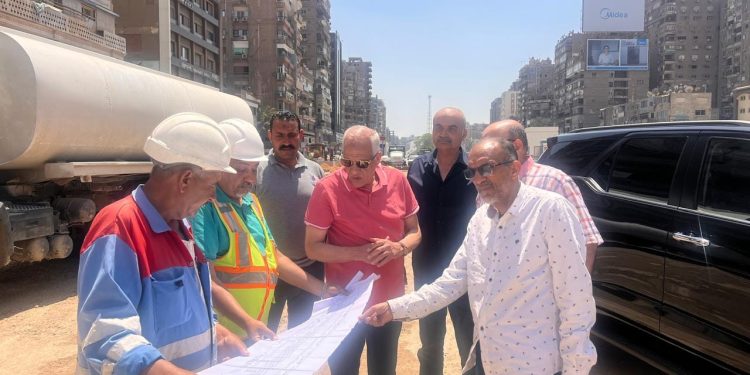 محافظ الجيزة يتفقد أعمال تطوير محيط محطة مترو جامعة الدول العربية