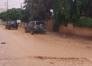 لبنان : أمطار غزيرة وسيول جارفة في بعلبك 1