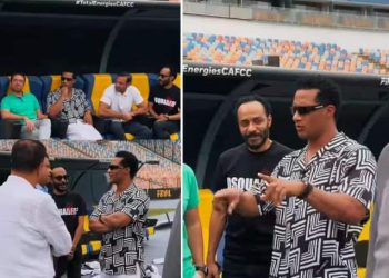 كواليس استعداد محمد رمضان للغناء في مباراة الأهلي والترجي 2