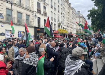 مظاهرات حاشدة بباريس تطالب بوقف إطلاق النار 5